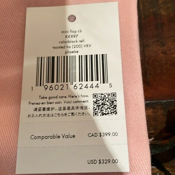 Kate Spade NWT Phoebe Colorblock Leather Mini Flap Crossbody MSRP $329 - Picture 4 of 8